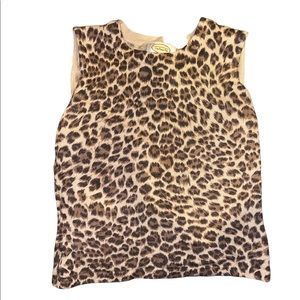 Leopard print tank top